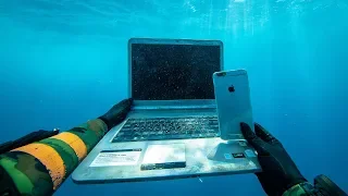 I Found an iPhone, Laptop and Secret Briefcase Under $1,000,000 Boats in Hawaii! (Scuba Diving)