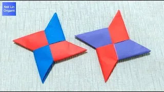 How To Make a Paper Ninja Star (Shuriken) / Easy Origami