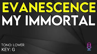 Evanescence - My Inmortal - Karaoke Instrumental - Lower