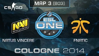 Natus Vincere vs. Fnatic (Map 3) - ESL One Cologne 2014 - Quarterfinals - CS:GO