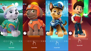 Paw Patrol Team  Everest - Zuma - Chase - Ryder | Tiles Hop EDM Rush