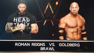 Roman Reigns vs. goldberg brawal wwe2k22 FULL MATCH TODAY ps5 2k #wwe2k22 #wwe