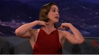 Lizzy Caplan On Conan - Interview - 11/16/2015