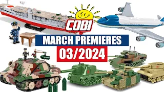 📅 March premieres from COBI - 03/2024 - Planes, tanks, cars #cobi #bricks