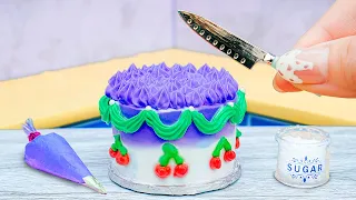 💜MINI LAVENDER PURPLE CAKE MAGIC! 💜| The Queen of Mini Cakes!