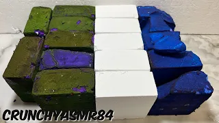 Purple/Blue & White Dyed Soft Chalk | Oddly Satisfying | ASMR