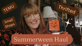 Summerween Haul: Temu, Thrifted, & Small Shops 🧡✨🌙 #summerween #smallshop #thrifted #temu