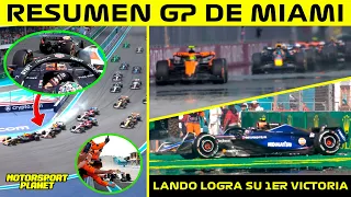 🏆RESUMEN GP de MIAMI🔥 NORRIS y MCLAREN BRILLAN y BATEN a MAX y RB 🚀 MAGNUSSEN y SARGEANT COLABORAN