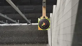 Practicing pairs at 8 yards