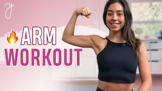 7 min TONED ARMS WORKOUT (At Home No Equipment)