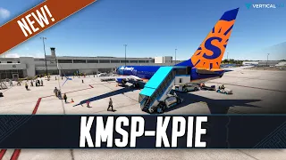 MSFS LIVE | Sun Country Charter OPS | *GIVEAWAY* | *NEW* Verticalsim St.Pete-Clearwater (KPIE)
