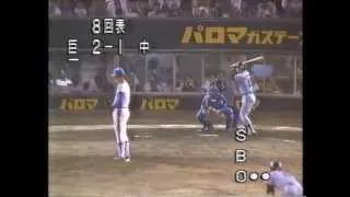 1983 桑田茂 1  　中日の桑田です　直球１本で勝負してます