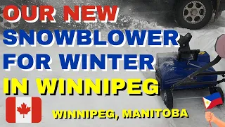 OUR NEW SNOWBLOWER FOR WINTER IN WINNIPEG | BUHAY CANADA | WINNIPEG, MANITOBA | PINOY FAMILY CANADA