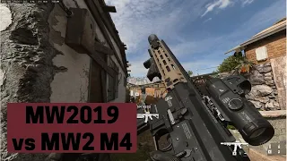 MW2019 vs MW2 m4 comparison (max graphics, no spoilers)