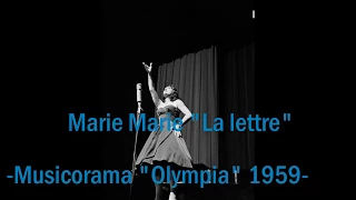 Dalida "Marie Marie" (La lettre) - Musicorama 1959 -