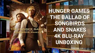 HUNGER GAMES THE BALLAD OF SONGBIRDS AND SNAKES 4K ULTRA HD BLU-RAY UNBOXING + MENU