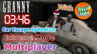 Granny - Multiplayer Extreme Mode Car Escape Speedrun In 03:46 With @David1404 (Read Description)