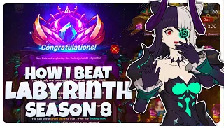 How I Beat Season 8 of the Underground Labyrinth! (Preferences and Tips) | 7DS Grand Cross