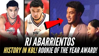 RJ Abarrientos MAKES HISTORY in KBL! | Rookie of the Year AWARD!