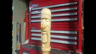 Walking Stick making - carving