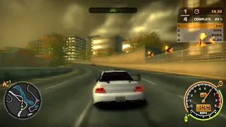 Mitsubishi Lancer Evo VIII - AWESOME QUICK RACE - NFS Most Wanted 2005