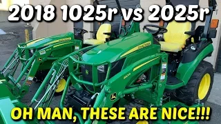 The NEW John Deere 1025r vs 2025r Feature Review