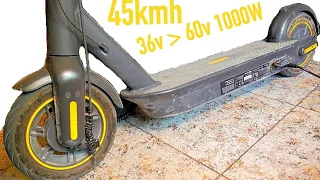 С 36v НА 60v 1000W И ВСЁ О NINEBOT MAX G30p