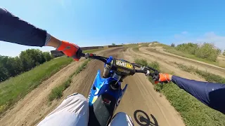 Ripping Borrowed YZ 125 at Wild Rose MX - Hill Track POV