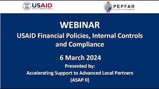 USAID Financial Policies, Internal Controls and Compliance