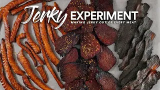 I made JERKY out of every MEAT I had |  Guga Foods