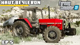 WINTER TIME ON THE FARM | Farming Simulator 22 - Haut-Beyleron | Episode 5