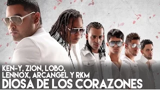 Ken-Y, Zion, Lobo, Lennox, Arcangel, RKM - Diosa de los Corazones (La Formula) [Lyric Video]