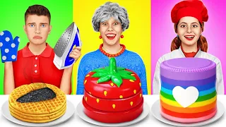 Me vs Grandma Cooking Challenge | Cake Decorating Funny Food Gadgets by YUMMY JELLY