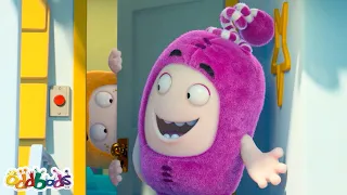 Knock Knock Who's There? | Oddbods | Moonbug No Dialogue Comedy Cartoons for Kids