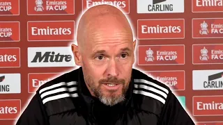 Your final match? 'I HAVE NOTHING TO SAY!' 🙊  Erik ten Hag | Man City v Man Utd | FA Cup Final