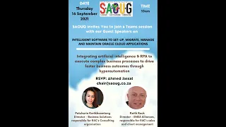 Intelligent Software to Set-Up, Migrate, Manage and Maintain Oracle Cloud Applications by SAOUG