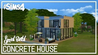 The Sims 4 Speed Build - Concrete House