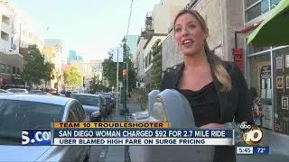 Woman charged $92 for 2.7-mile Uber ride