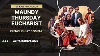 Maundy Thursday Live Holy Eucharist @ 5:30 pm, Children's Choir. St. Joseph Church, Mira Road, India