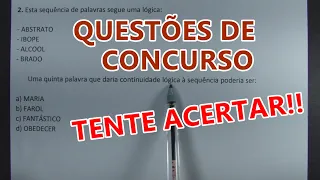 RACIOCÍNIO LÓGICO #83 - SÓ QUESTÕES DE CONCURSO!!!