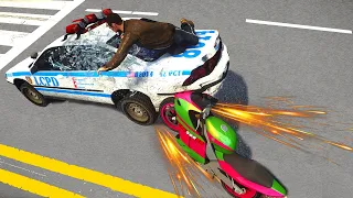 GTA 4 Motorcycle Crashes Ragdoll Compilation Ep. 121