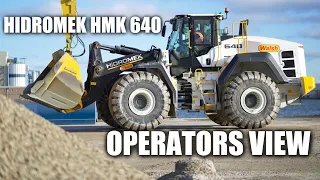 Hidromek HMK 640 Wheel Loader in Cab View