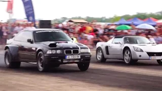 BMW E36 2.5 TURBO 900HP vs OPEL SPEEDSTER TURBO 600HP