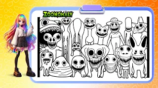 ZOONOMALY Game New Coloring Pages / How To Color All Bosses and Monsters from ZOONOMALY 2