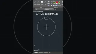 ARRAY COMMAND IN AUTOCAD - POLAR ARRAY || AUTOCAD TUTORIAL || AUTOCAD TRICKS || SHORTS