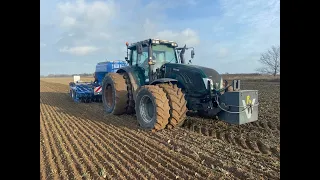 #VLOG Uprawa i Siew pszenicy po burakach cukrowych/ Koniec Listopada/MF 7624/Valtra t163/Kockerling