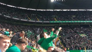 EUPHORIC! CELTIC FANS top of the league song! | 7-0 v st Johnstone