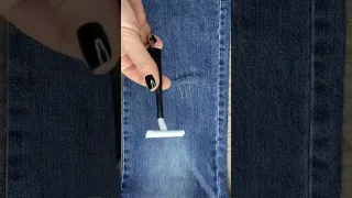 🌺Как сделать потёртости на джинсах