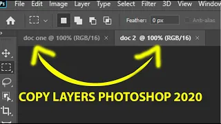 how to copy layers from one document to another document Adobe Photoshop 2022