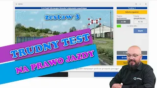 Instruktor rozwiązuje trudny TEST NA PRAWO JAZDY! Zestaw 3